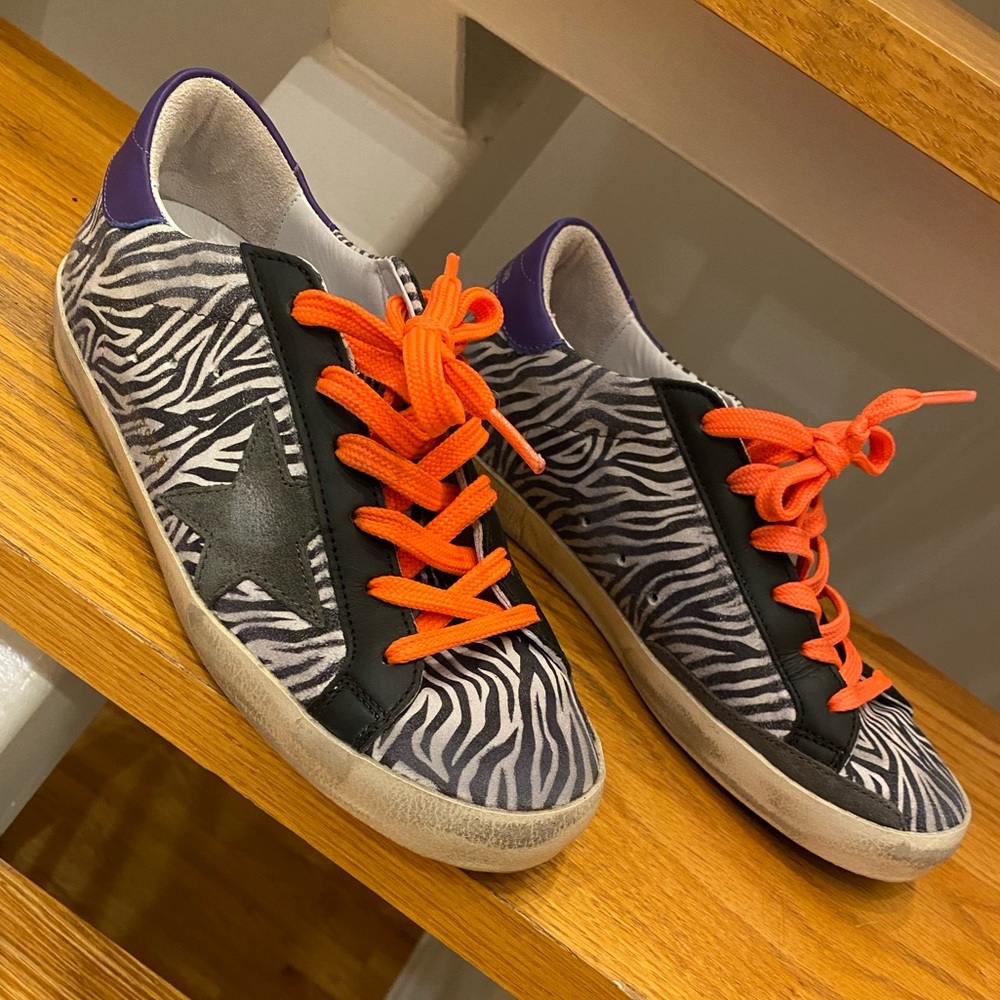 Golden Goose Limited Edition Zebra Worn Once!